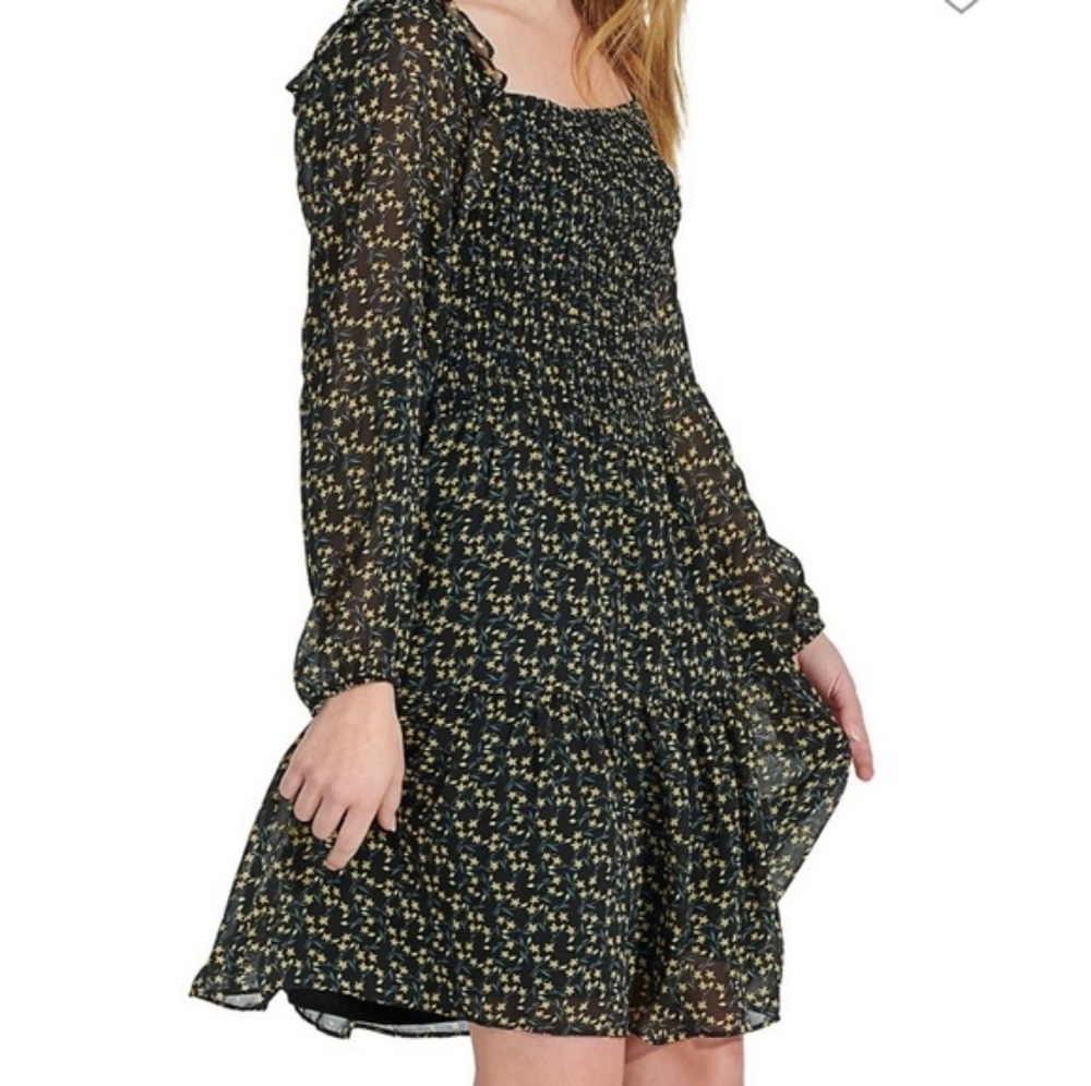Sam Edelman Dark Floral Boho Dress. Size 14